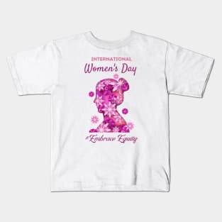 International Women's Day 2023, Embrace Equity Happy Women's Day Kids T-Shirt